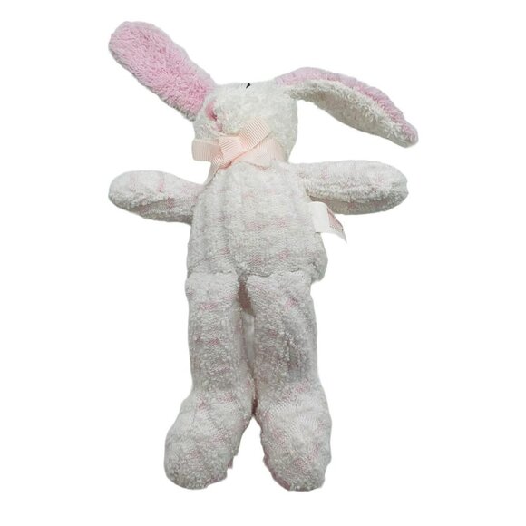 Russ Sugar Bunnies Pink Plush Rabbit Bunny Terry Cloth Easter 8 inch Squeaker - Picture 5 of 6